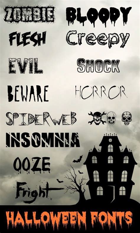 13 Halloween Fonts By Lucile Halloween Fonts Lettering Scrapbook Fonts