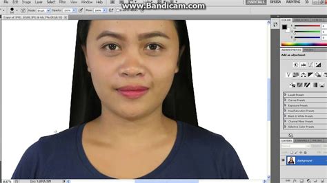 White Backround And Hair Rebonding 2x2 Photoshop Cs5 Youtube