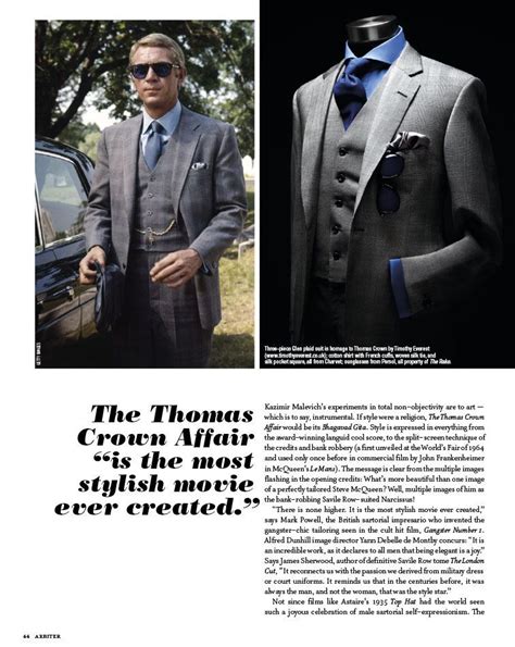 The Thomas Crown Affair Suit Revisited Thomas Crown Affair Steve