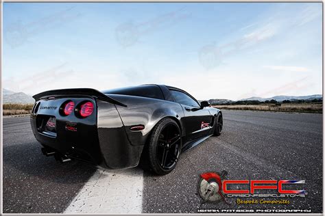Corvette C5 Carbon Fiber Rear Wide Fenders And Fuel Cap Carbonfibercustoms