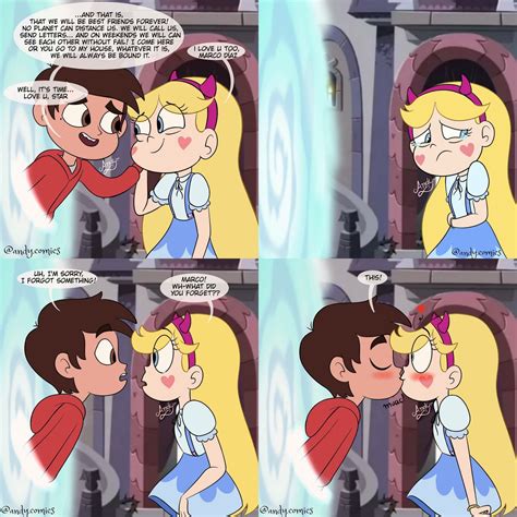 Marco Kisses Star Star Vs The Forces Of Evil Starco