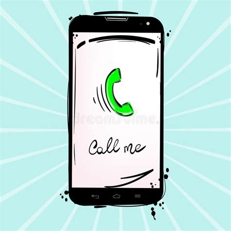 Call Me Sticker In Retro Style Stock Vector Illustration Of Element