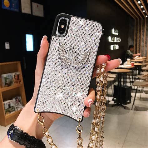 luxury bling glitter phone case for iphone x xs max xr 7 8 6 6s plus girl rhinestone protector