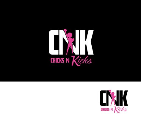 chicks n kicks logo the logo with character 37 logo designs for chicks n kicks or cnk
