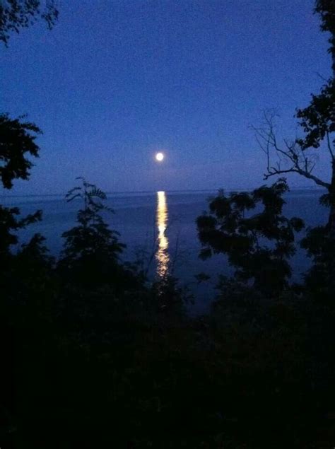 Blue Moon Aug 2013 Over Lake Superior Lake Superior Beautiful Places