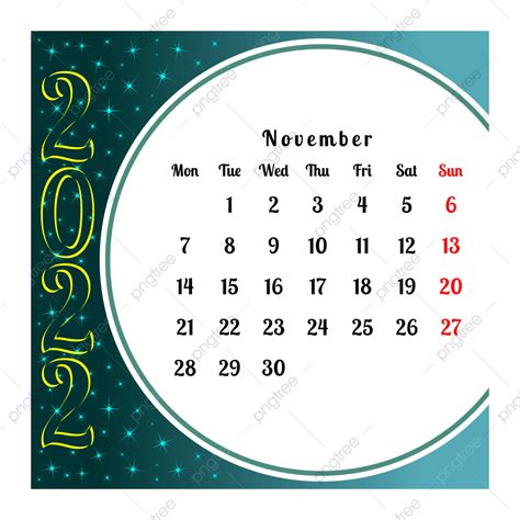 Calendar November Vector Hd Images Desk Calendar November 2022