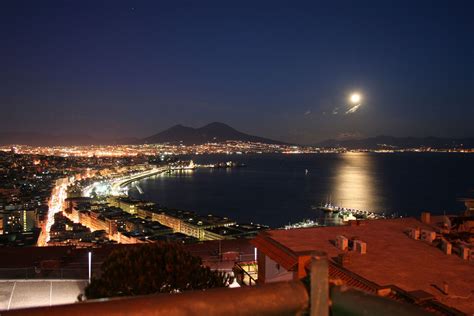Bay O Naples By Night Italy Naples Italy Naples Campania