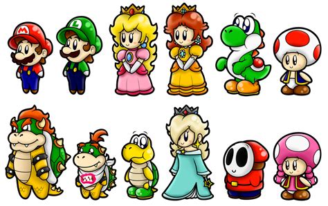 Super Mario Cute Characters 1 By Boxbird On Deviantart