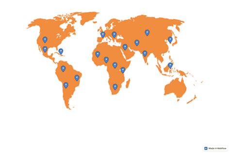 Responsive Interactive World Map With Pins Webflow