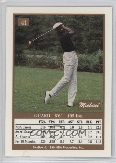 Diese karte wäre ein perfektes und erschwingliches geschenk für alle sportfans. 1990-91 Skybox - Base #41 - Michael Jordan - COMC Card Marketplace