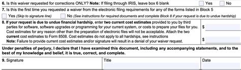 Irs Form 8508 Instructions