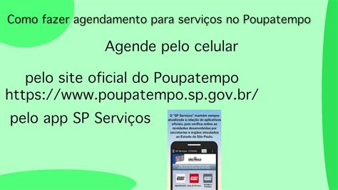 Como Fazer Agendamento No Poupatempo Youtube