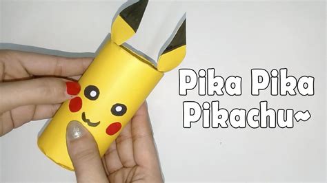 Which pokémon character are you? DIY Pikachu Pen Holder | Toilet paper roll crafts, Paper roll crafts, Pen holders