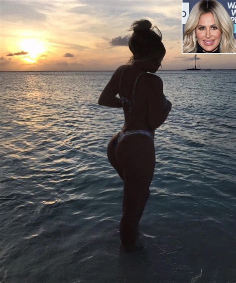 Kim Zolciak Biermann Flaunts A Sexy Thong Bikini In Beach Side Shot