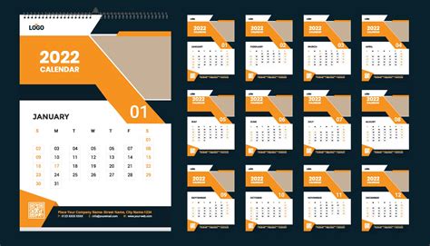 Desain Kalender 2022 2022 Kalenderfreier Vektor Kalender Design Images