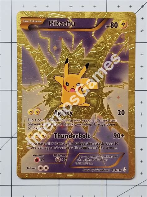 Check spelling or type a new query. Pikachu Full Art Ultra Luxury Golden Metallic Holo Custom ...