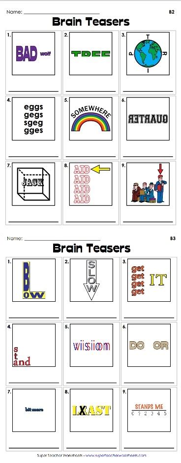 Wackie wordies 67 word brain teasers printable brain teasers brain teasers one … Rebus Brain Teasers