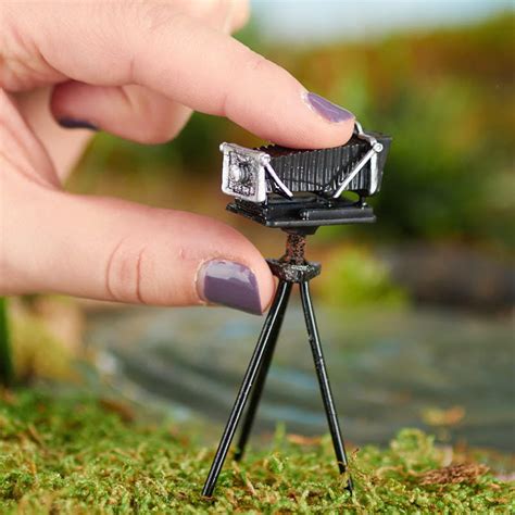 Miniature Antique Tripod Camera - Recreational Miniatures - Dollhouse