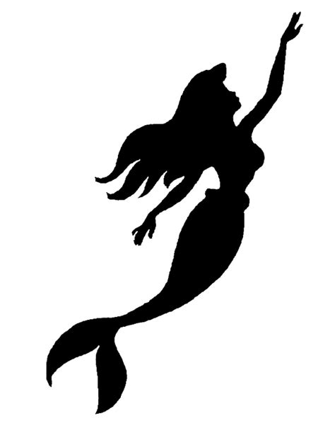Little Mermaid Disney Silhouette Art Little Mermaid Silhouette