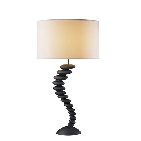 Free delivery and returns on ebay plus items for plus members. HICKS&HICKS Pebble stack table lamp with white silk shade ...