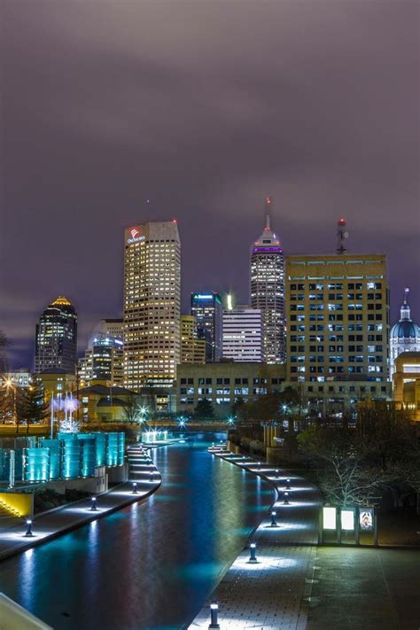 Beautiful Picture Of Downtown Indy Indianapolis Skyline