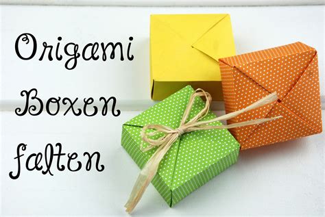 Origami beschreibt die japanische faltkunst. DIY - Origami Boxen falten - super einfach | Origami boxen ...