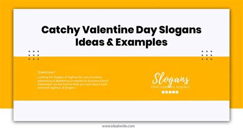 123 Catchy Valentine Day Slogans Ideas Examples