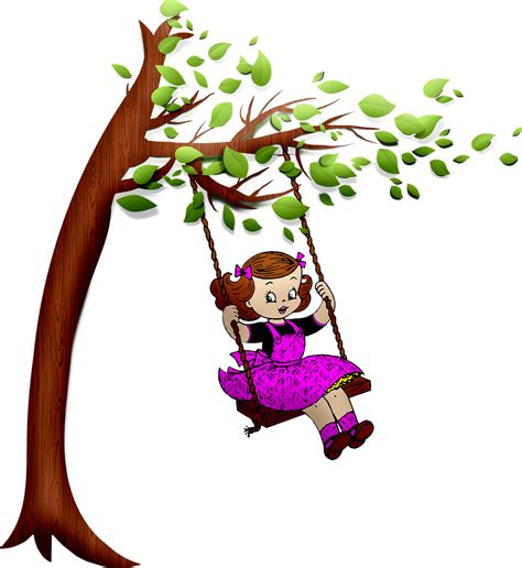 Girl Swing Tree Free Image On Pixabay