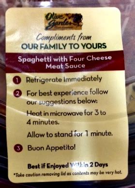Olive garden's giant cheese stuffed shells. Take Out: Olive Garden Take Out Menu