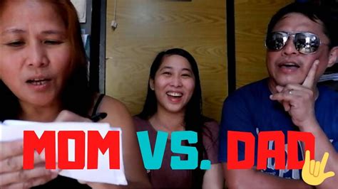Who Knows Me Better Challenge Mom Vs Dad Super Laughtrip Youtube