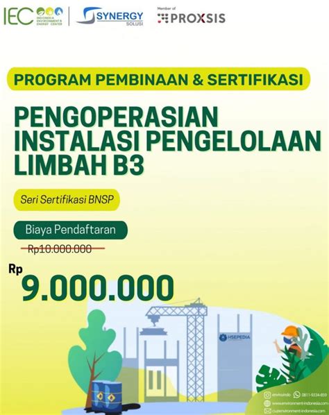 Training Pengelolaan Limbah B Indonesia Environment Energy Center Riset