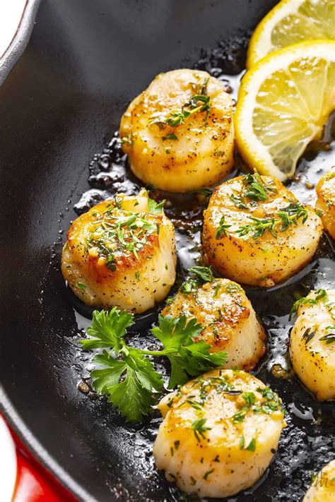 Pan Seared Scallops Recipe With Garlic Thaiphuongthuy