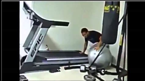 Funny Videos Treadmill Accident Youtube