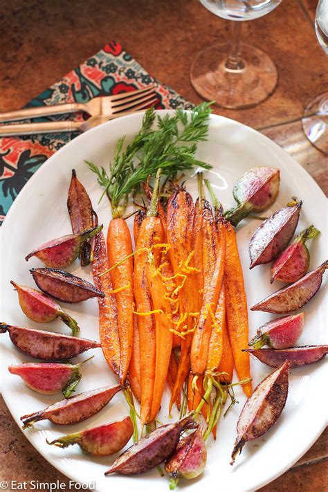Pan Roasted Carrots And Radishes With Carrot Top Pesto Eat Simple Food