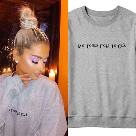 Print Letter No Tears Left To Cry Ariana Grande Sweatshirt Wonen