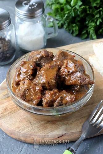 Тушеная телятина с подливкой — рецепт с фото | Рецепт | Вкусная еда Картинка - Тушеная телятина с подливкой — рецепт с фото | Рецепт | Вкусная еда