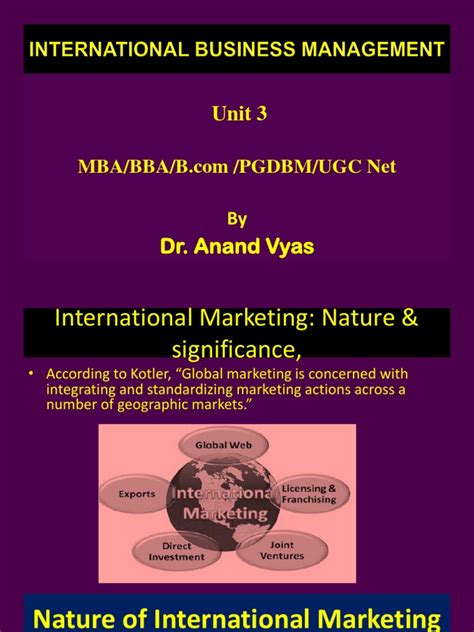 Unit3 International Business Management Pdf Market Segmentation