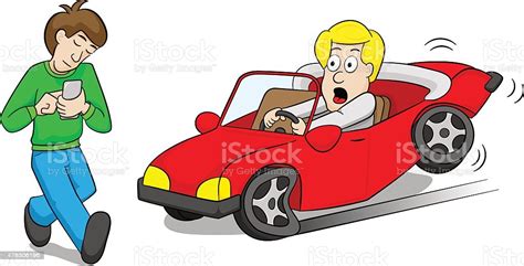Car accident cartoon ambulance for kids cartoon car for children 5 years. Absentminded Smartphone User Causes Car Accident Stock ...