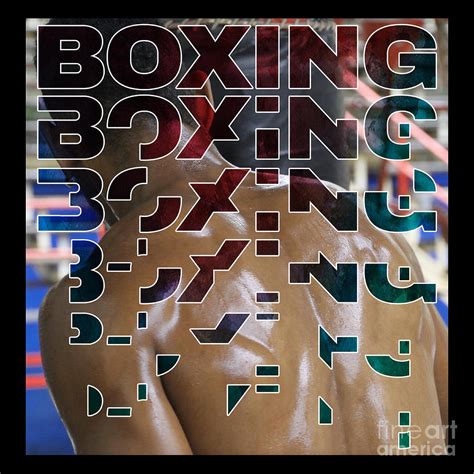 Boxing Broken Word Art For Boxer Fighter Digital Art By Latin America