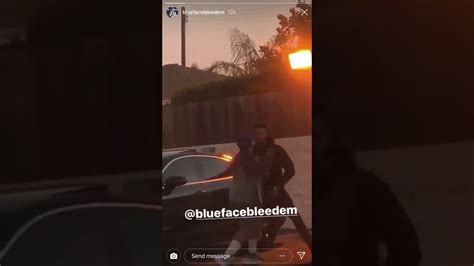 Blueface Knocks Out A Guy With One Punch Youtube