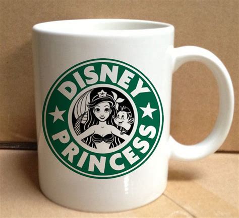 Ariel Starbuck Disney Princess Design For Mug Ceramic By Cemumug