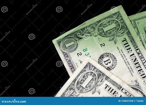 Dollar Bills On Dark Background Money Background Green Color Toned