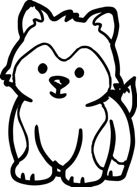 Cute Baby Dog Coloring Pages Husky Puppy Dog Puppy Coloring Page Dog