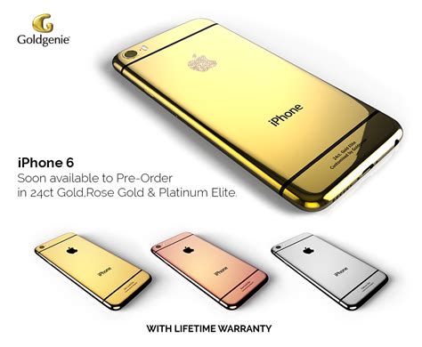 24ct Gold Iphone 6 Almost Available To Pre Order Goldgenie Official Blog