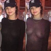 Selena Gomez Olivia Munn Show Off Their Hard Nip Pokies