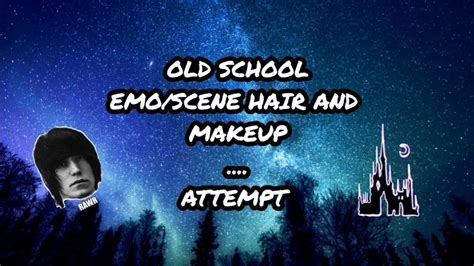 Old School Emoscene Makeup And Hair Attempt Youtube