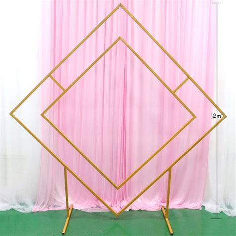 Diamond Wedding Backdrop Arches Metal Arch Square Geometric Etsy