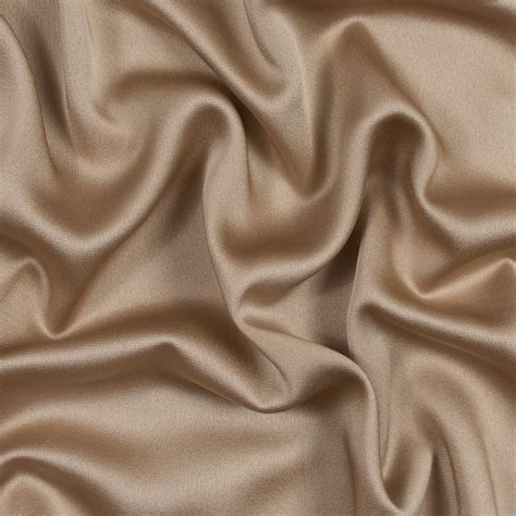 1 Yard Of Gilded Beige Satin With Ribbed Backing Remnants