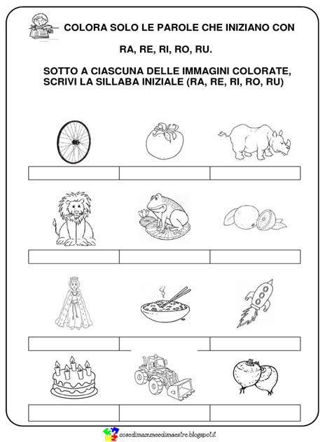Riflessione linguistica sui fonemi presentati di potenziamento con schede didattiche. Parole Bisillabe Piane Schede - Avviamento Alla ...