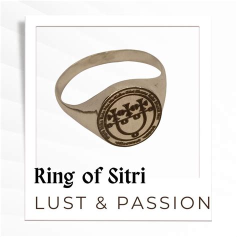 Lilith Ring Sigil Of Lilith Ring Goetia Ring Witchcraft Solomon Ring Lilith Sigil Ring